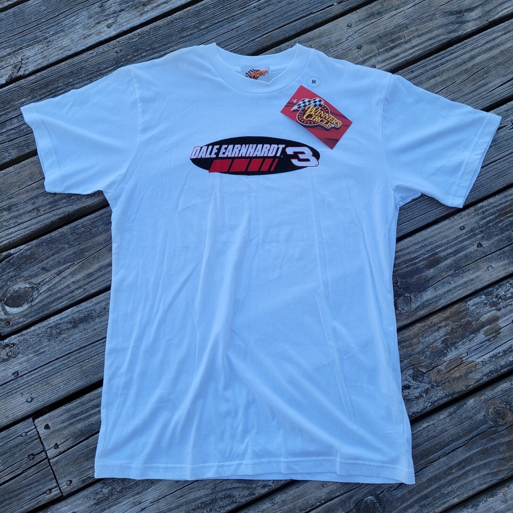 Dale Earnhardt #3 Winners Circle NWT Mens T-shirt Size M White NASCAR 2006